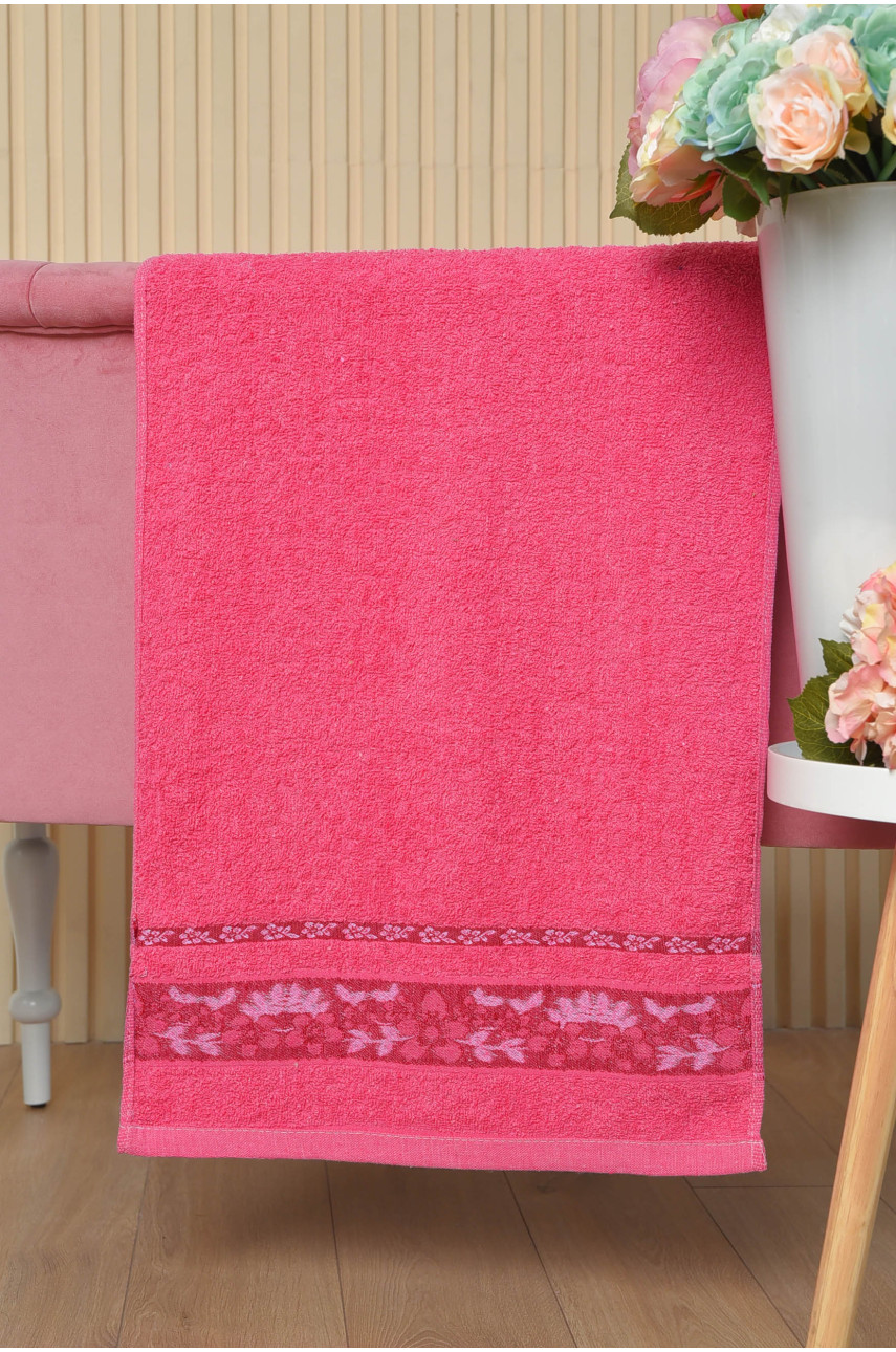Полотенце для лица махровое розового цвета 61-20 164174