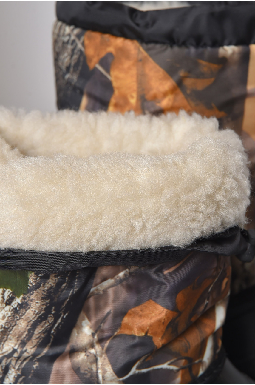 Дутики мужские пена на овчине черного цвета БМ-04 164691