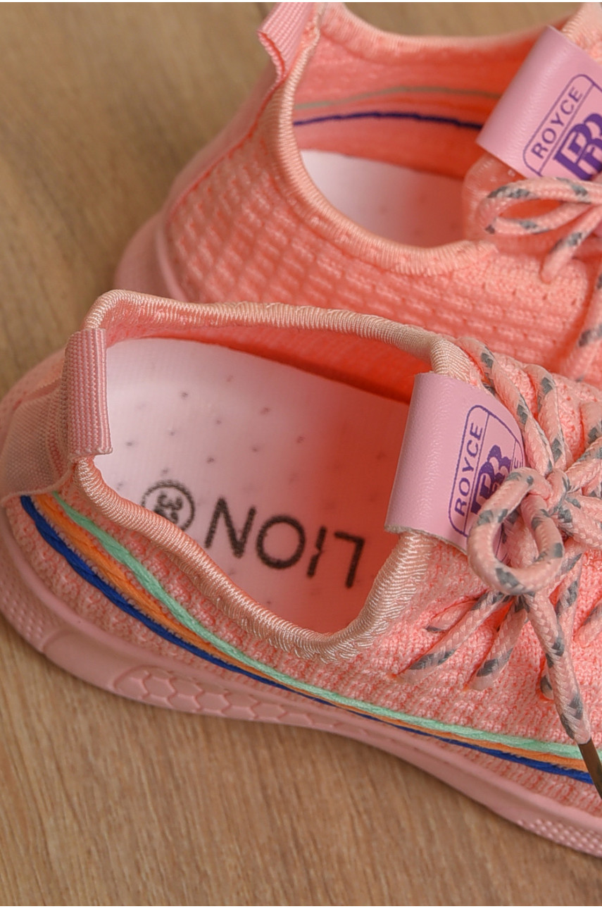 Кроссовки детские для девочки розового цвета С-23 164815