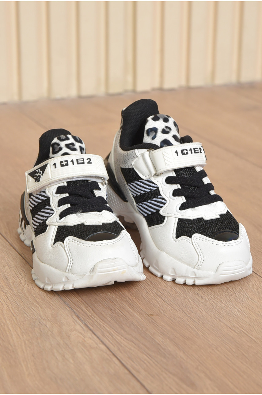 Кросівки дитячі для дівчинки демісезонні білого кольору 9783-1 165352