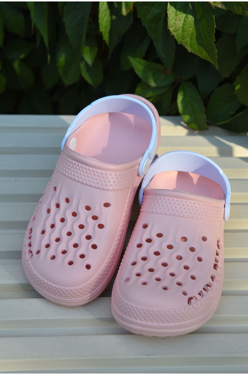 Крокси дитячі для дівчинки рожевого кольору DS-009 165363