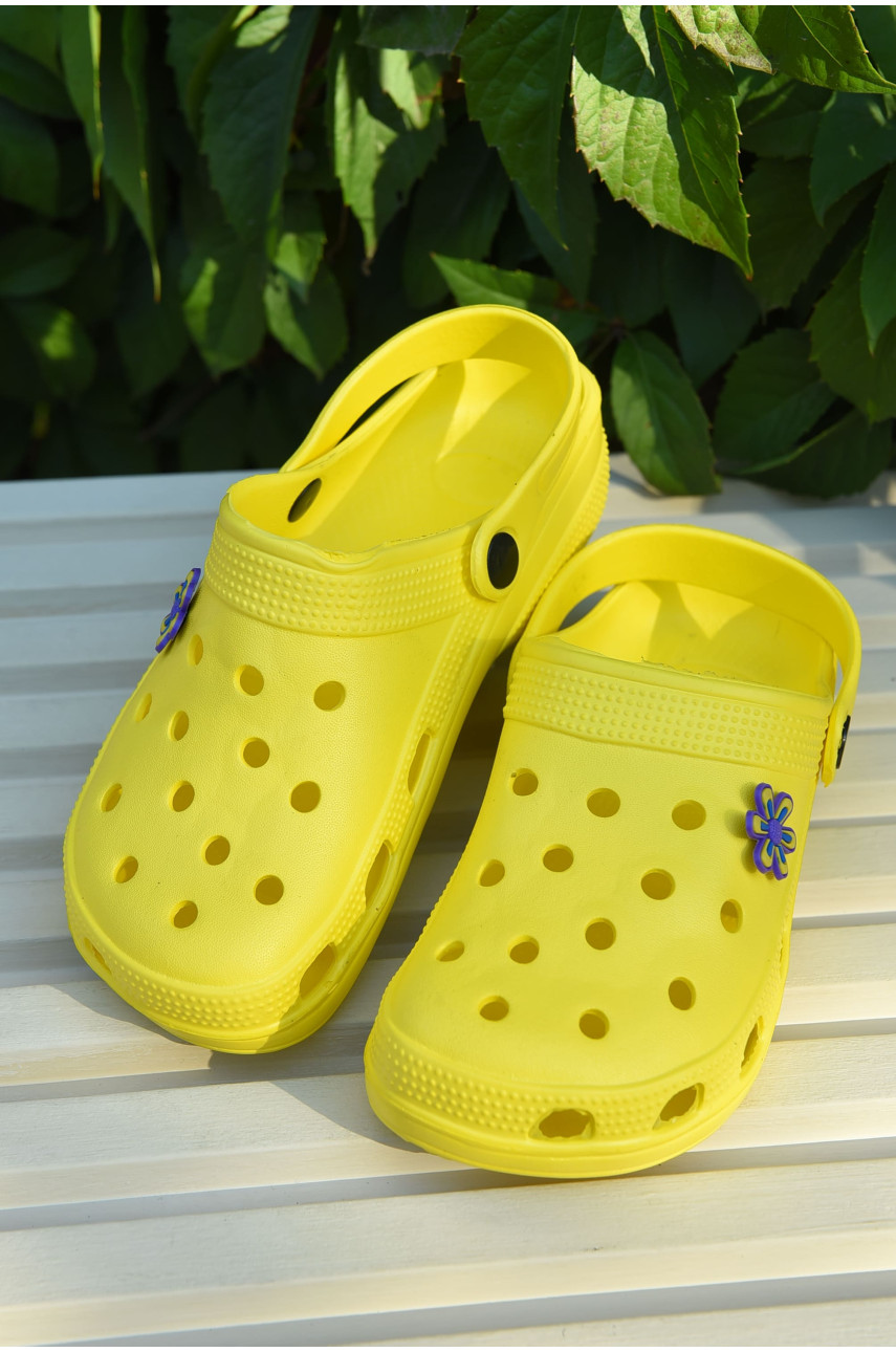 Крокси дитячі для дівчинки жовтого кольору SV-017 165370