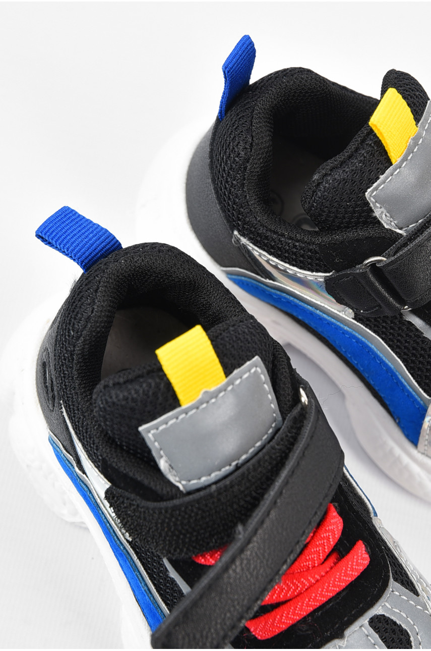 Кроссовки детские для мальчика демисезонные черного цвета 118-2 165413