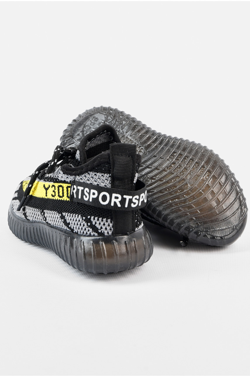 Кроссовки детские для мальчика демисезонные черного цвета 212-1 165433 Кроссовки детские для мальчика демисезонные черного цвета 212-1 165433