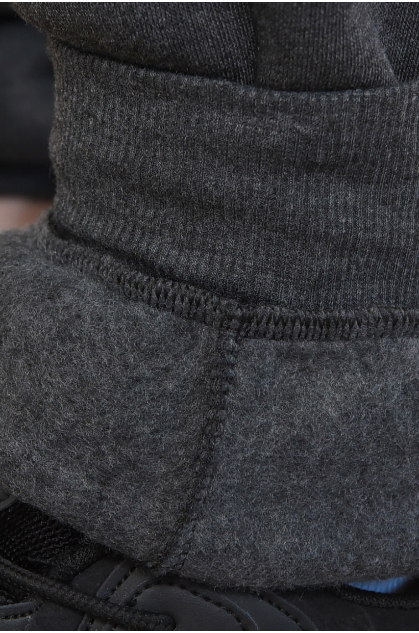 Спортивні штани чоловічі на флісі темно-сірого кольору 402 165453
