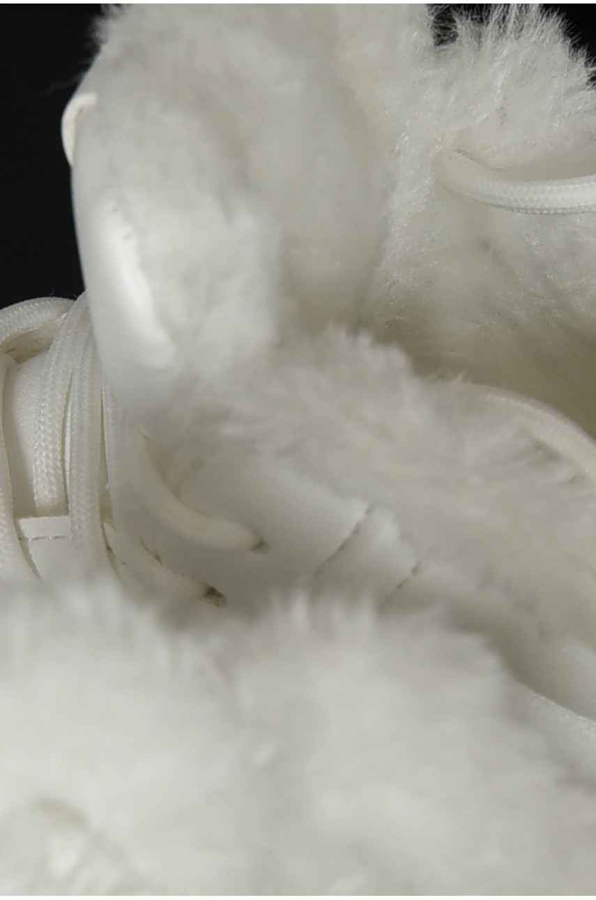 Кроссовки женские на меху белого цвета м96-2 165718