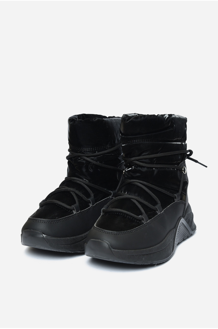 Ботинки женские зима черного цвета 102-1 165760