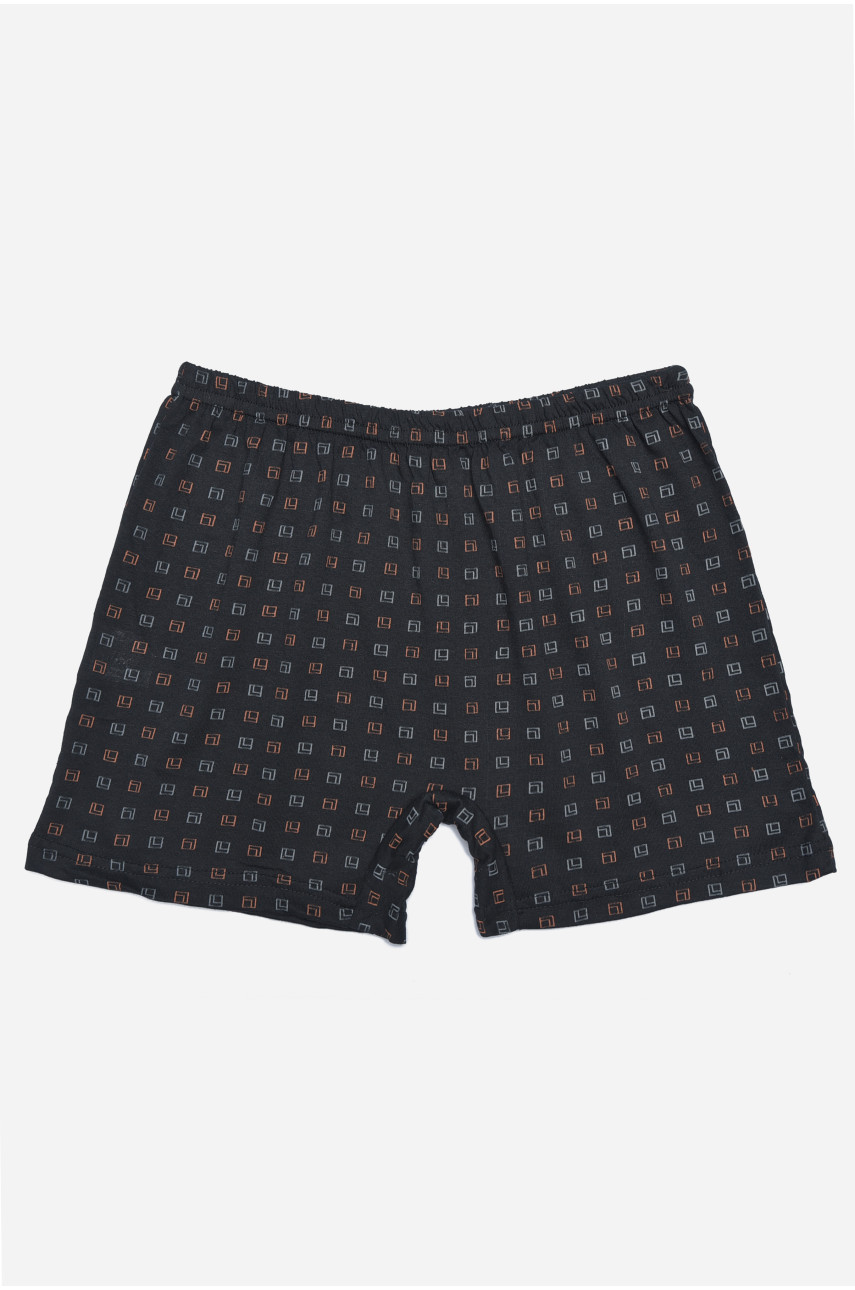 Труси сімейні чоловічі напівбатальні чорного кольору 166297 Труси сімейні чоловічі напівбатальні чорного кольору 166297