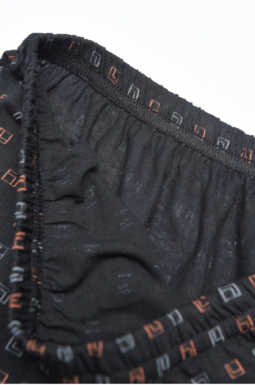 Труси сімейні чоловічі напівбатальні чорного кольору 166297 Труси сімейні чоловічі напівбатальні чорного кольору 166297