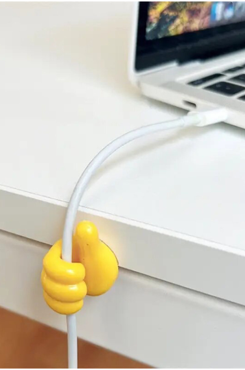 Тримач для проводів та кабелів на робочий стіл 4 шт 166342