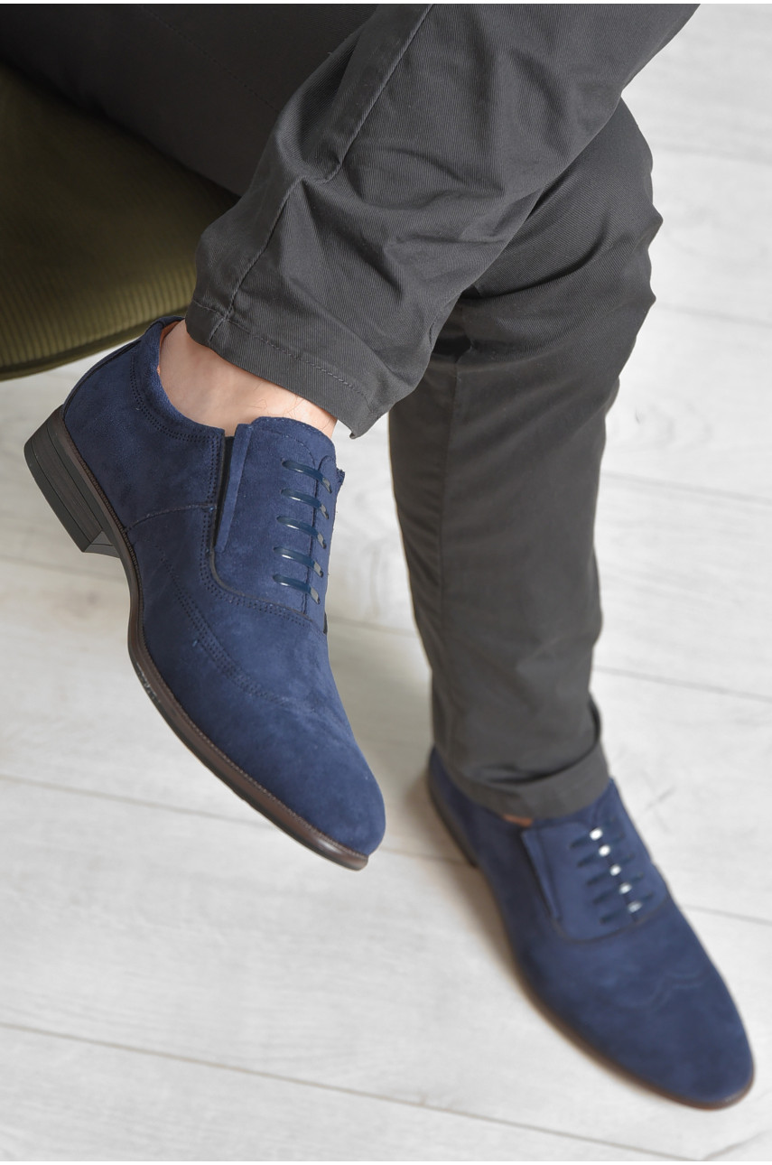 Туфлі чоловічі темно-синього кольору FB8012-5 166428