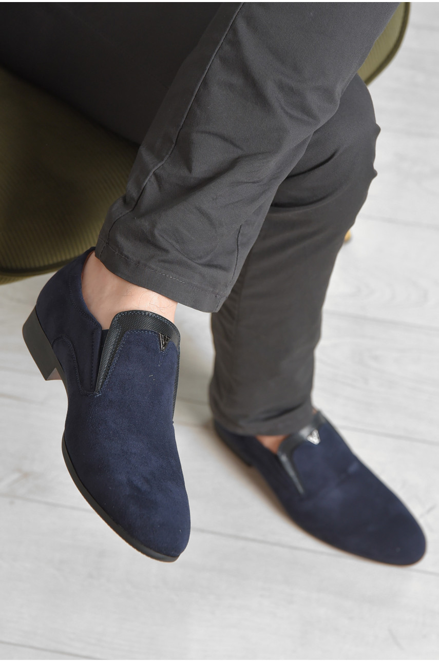 Туфлі чоловічі темно-синього кольору FB6065-5 166433