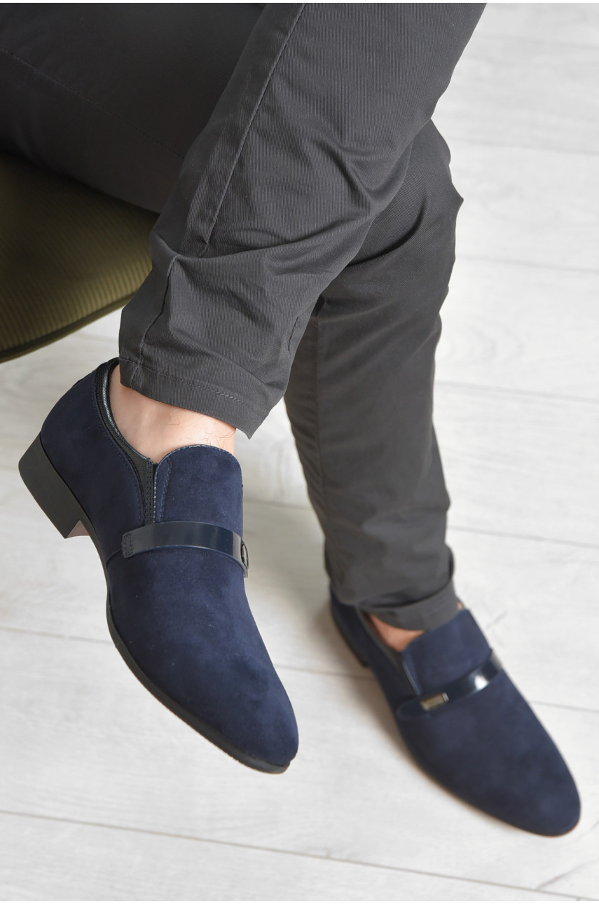 Туфлі чоловічі темно-синього кольору FB6000-5 166435