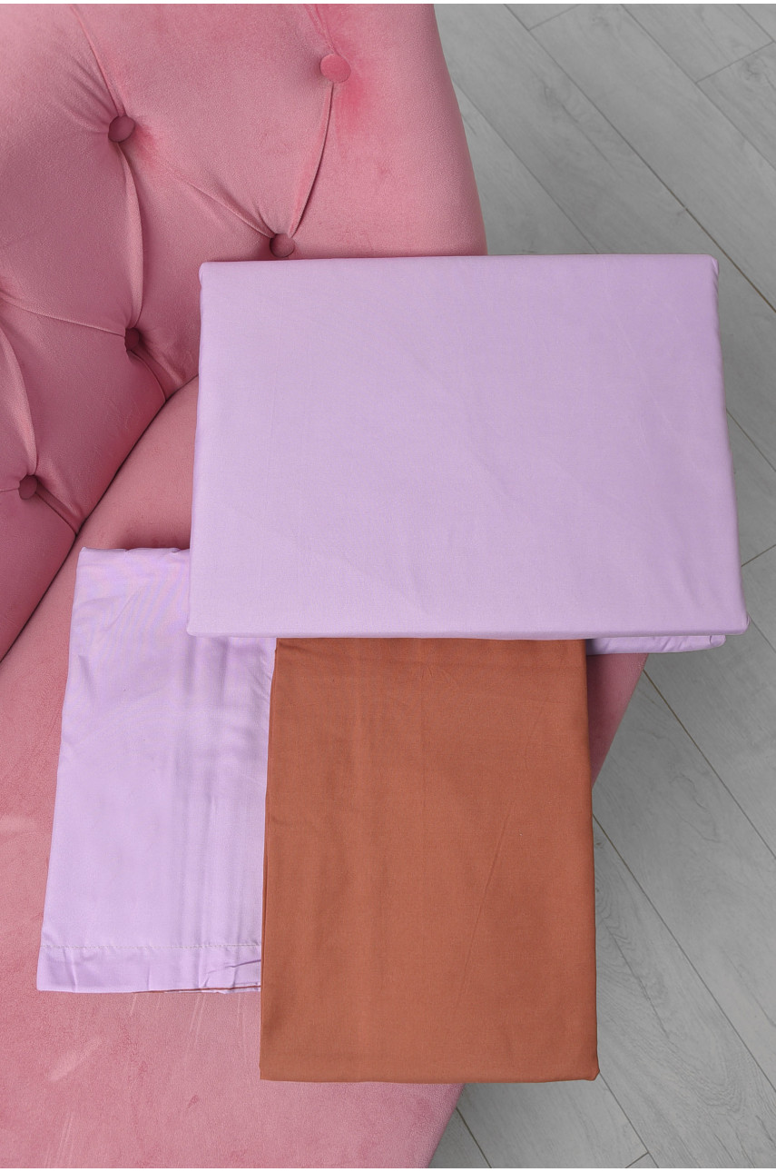 Комплект постільної білизни фіолетово-гірчичного кольору півторка 21-06-JС 167774