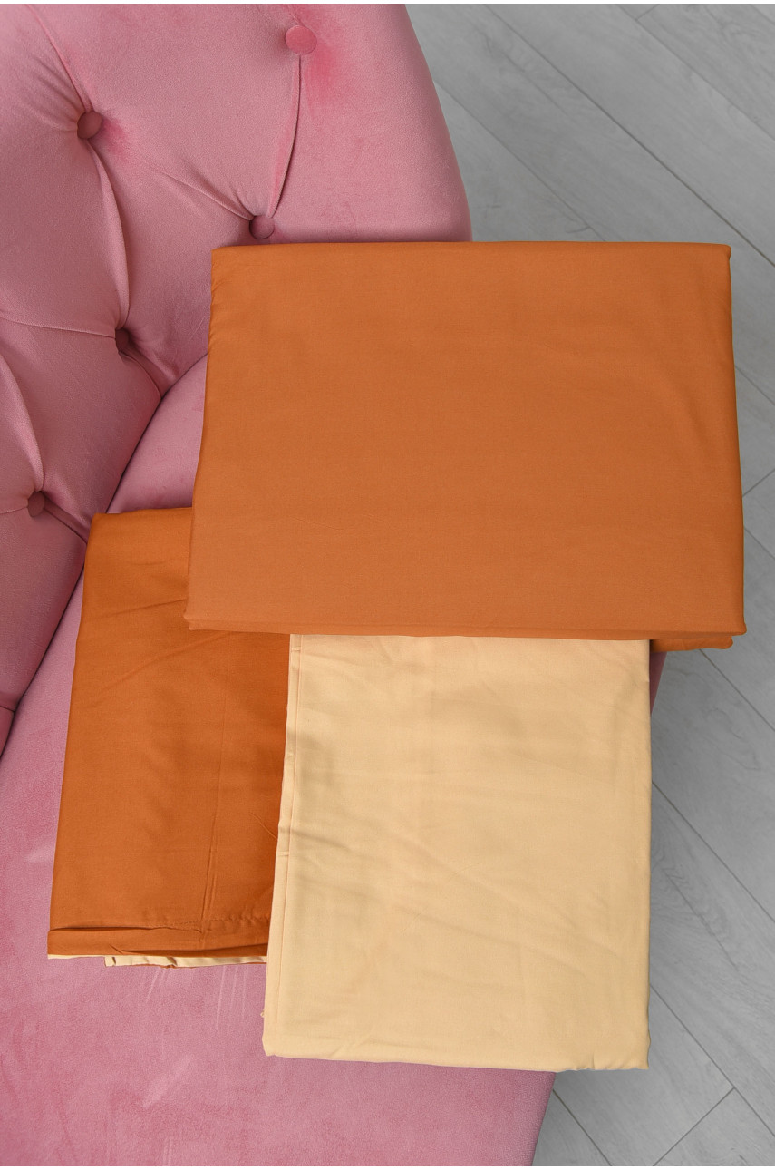 Комплект постельного белья бежево-коричневого цвета двуспальный 21-06-JC 167786