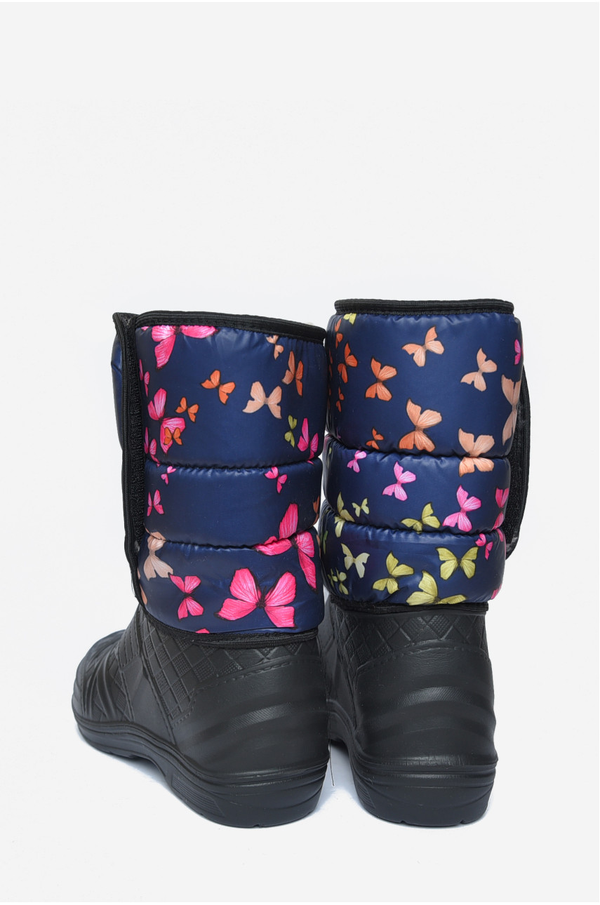 Дутики жіночі на хутрі чорного кольору ЖДЛ-02 167922