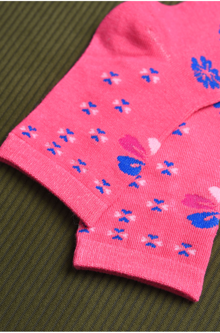 Носки для девочки розового цвета с рисунком Т303 168285