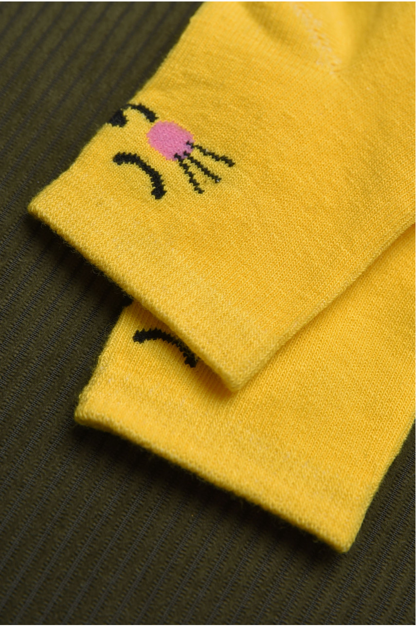 Носки детские желтого цвета 011-4-10 168531
