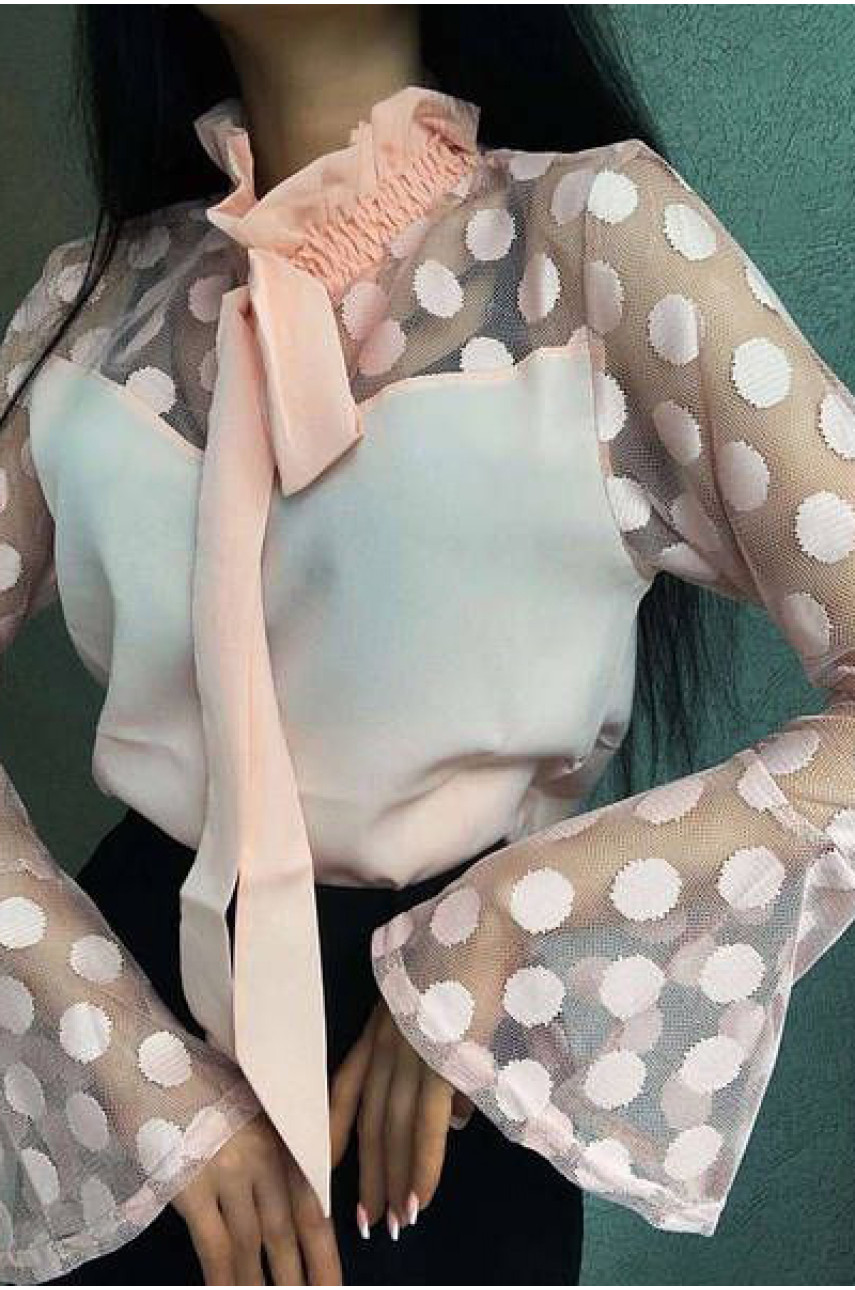 Блузка женская персикового цвета 354 168704