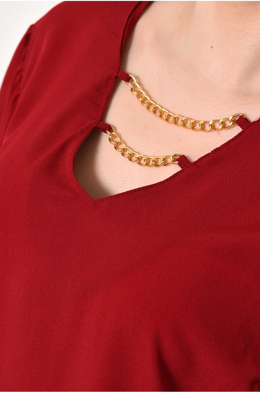 Блузка женская бордового цвета 2072 168832