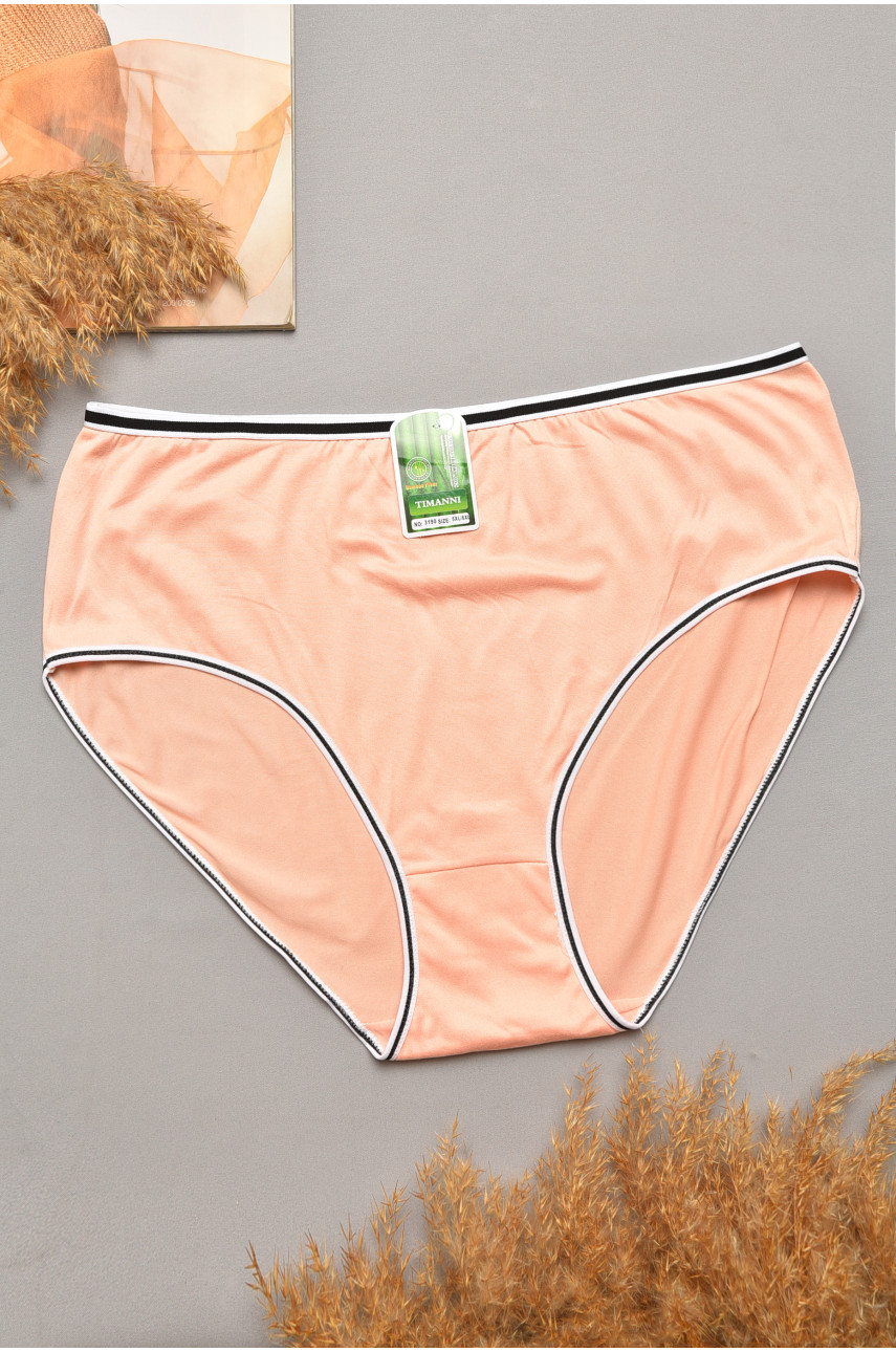 Трусы женские батальные персикового цвета 3190 169120