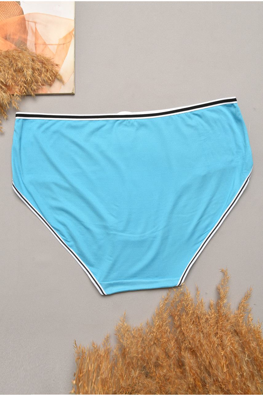 Трусы женские батальные голубого цвета 3190 169124
