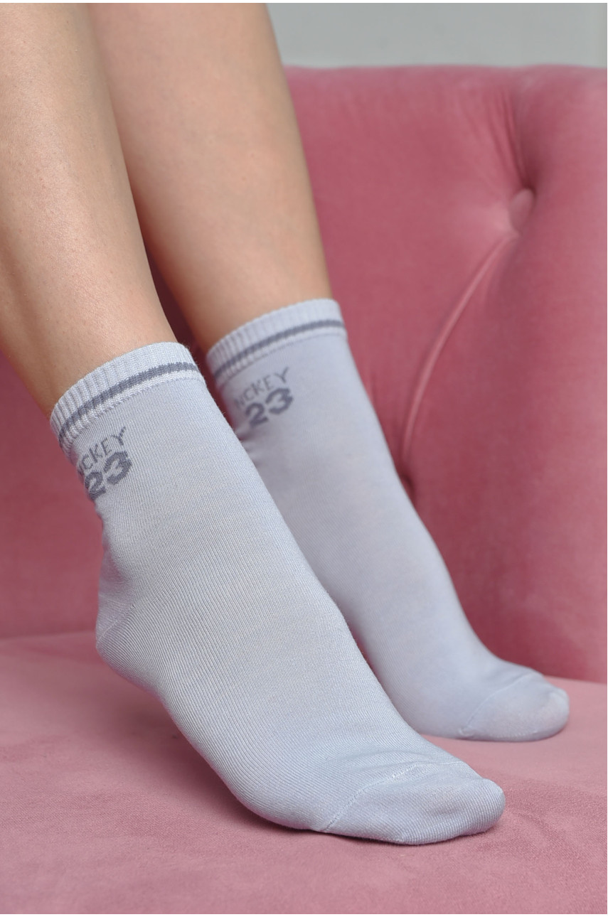 Шкарпетки жіночі стрейч блакитного кольору розмір 36-41 169168