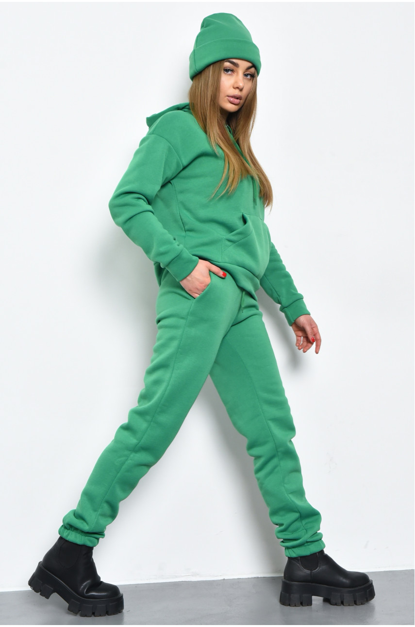 Спортивний костюм жіночий на флісі 3-ка зеленого кольору розмір 42-44 1942 169205