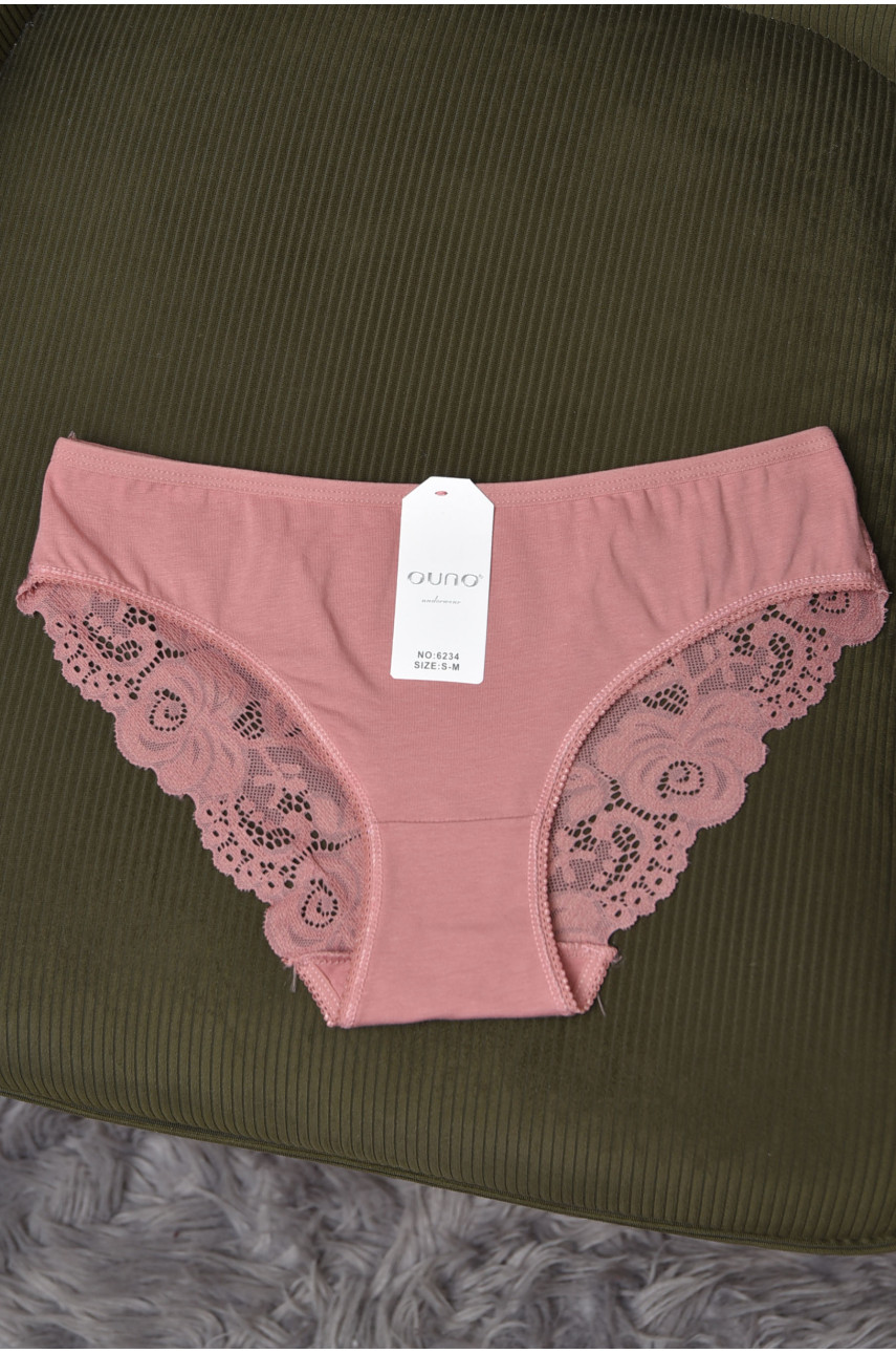 Трусы женские однотонные пудрового цвета 6224 169421