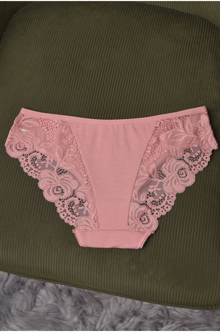 Трусы женские однотонные пудрового цвета 6224 169421