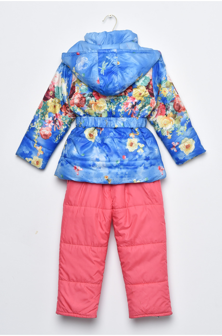 Куртка та напівкомбінезон дитячий для дівчинки єврозима блакитного кольору 169511