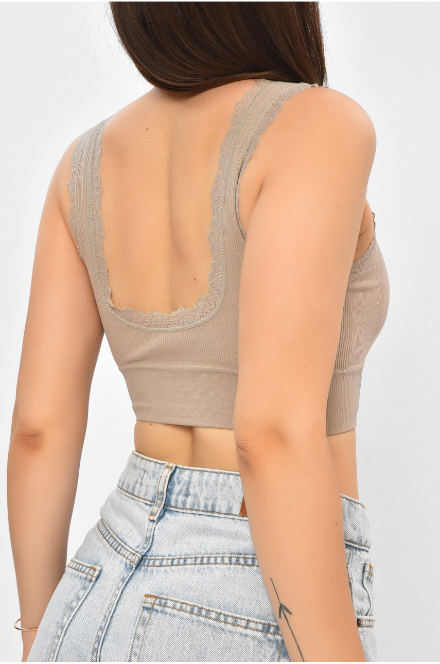 Топ жіночий сірого кольору  чашка В 2035 169513