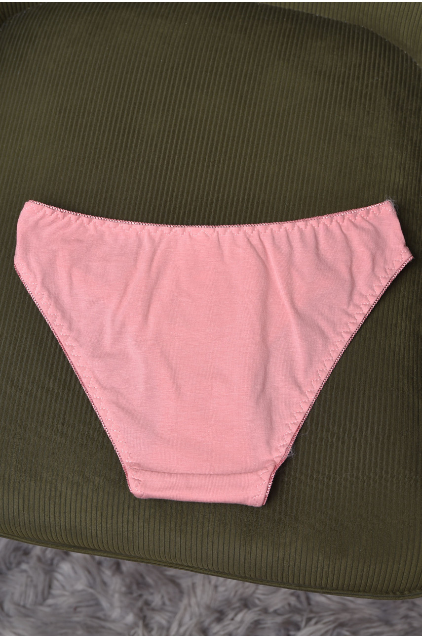 Трусы женские однотонные розового цвета 4967 169566