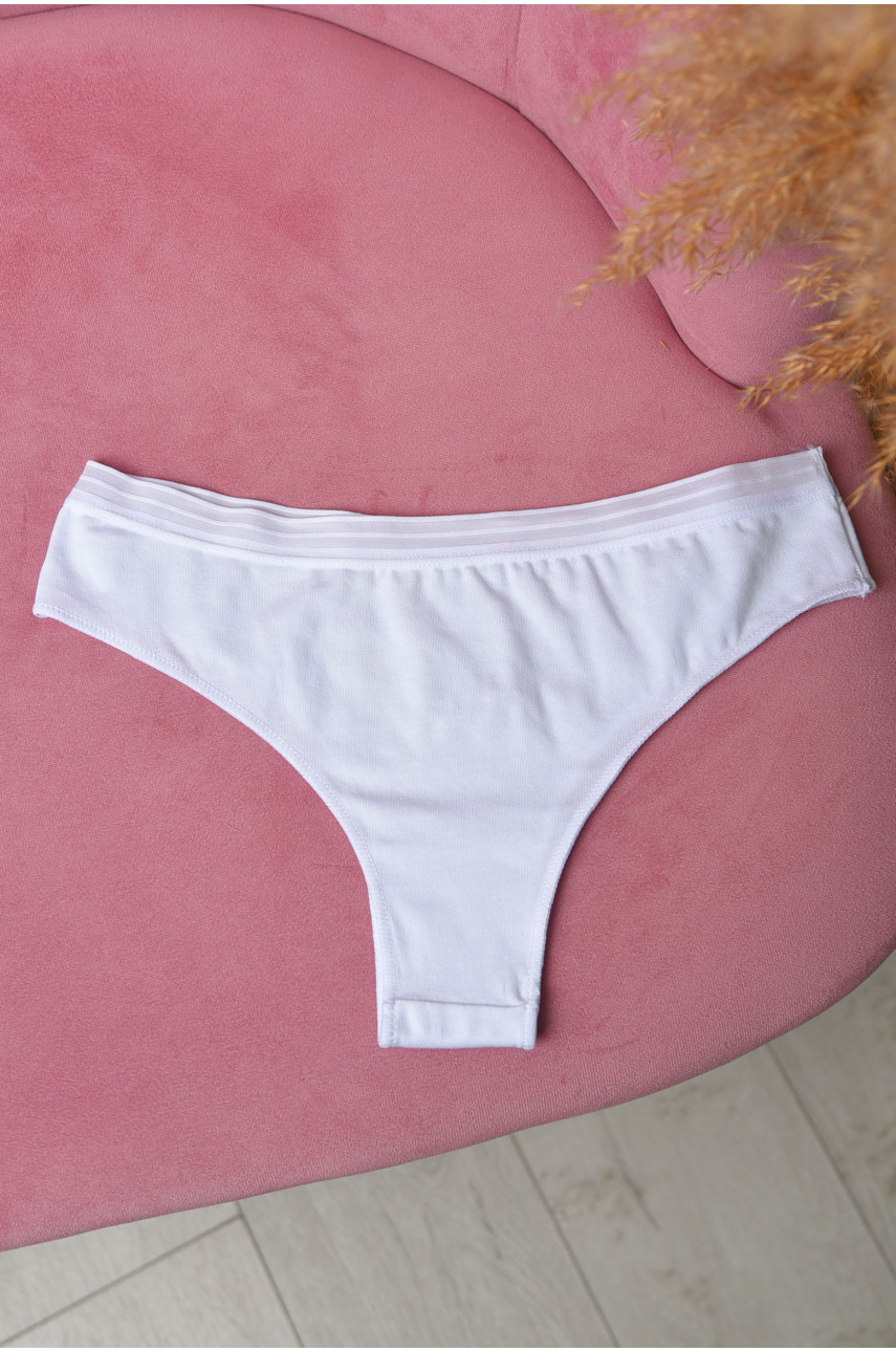 Труси жіночі однотонні білого кольору 5902 169577 Труси жіночі однотонні білого кольору 5902 169577