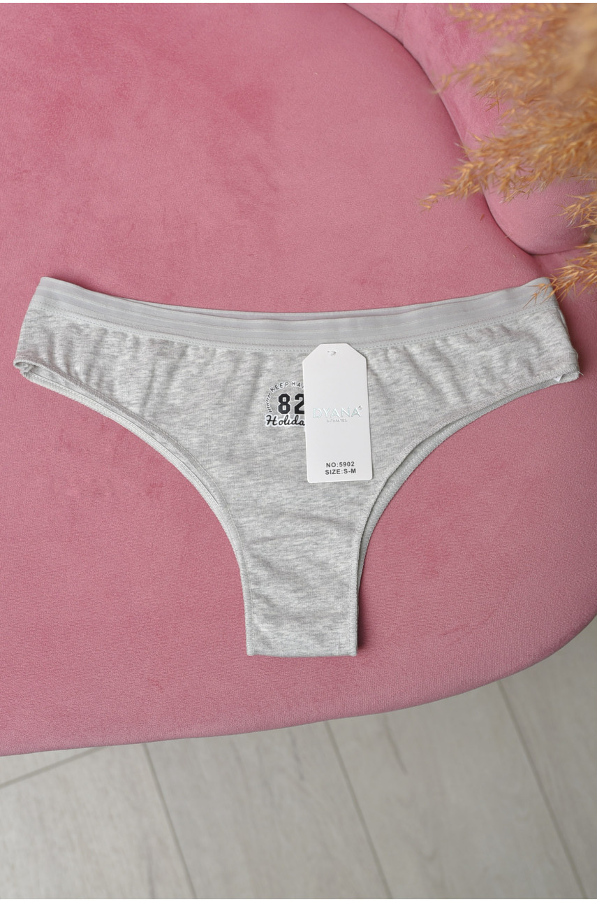 Труси жіночі однотонні сірого кольору 5902 169578 Труси жіночі однотонні сірого кольору 5902 169578