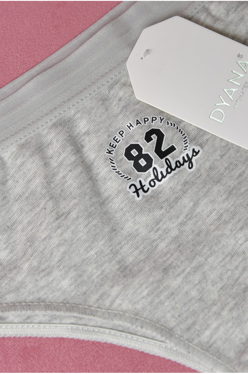 Труси жіночі однотонні сірого кольору 5902 169578 Труси жіночі однотонні сірого кольору 5902 169578