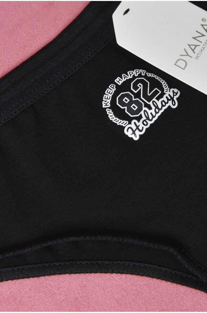 Труси жіночі однотонні чорного кольору 5902 169582 Труси жіночі однотонні чорного кольору 5902 169582