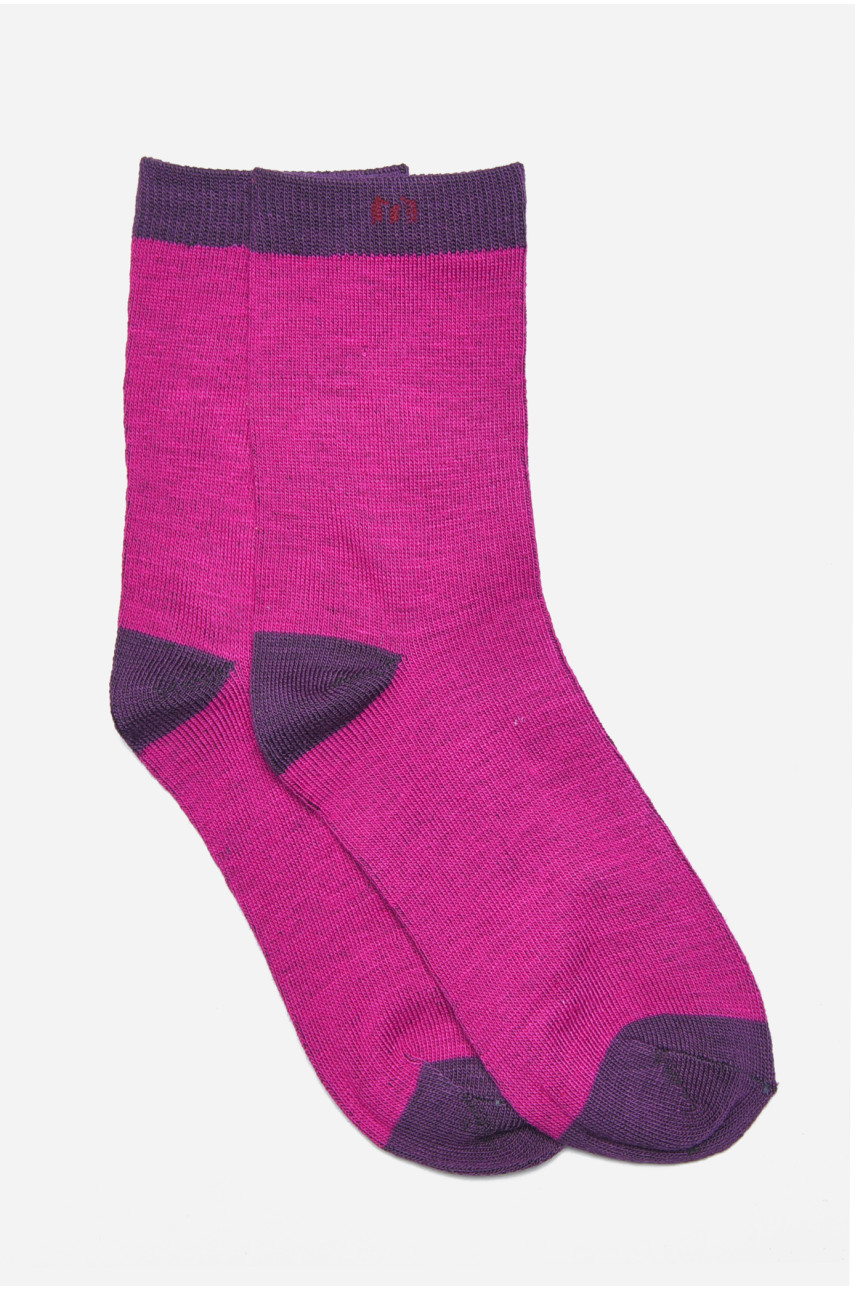 Шкарпетки підліткові для дівчинки фіолетового кольору С51 169722