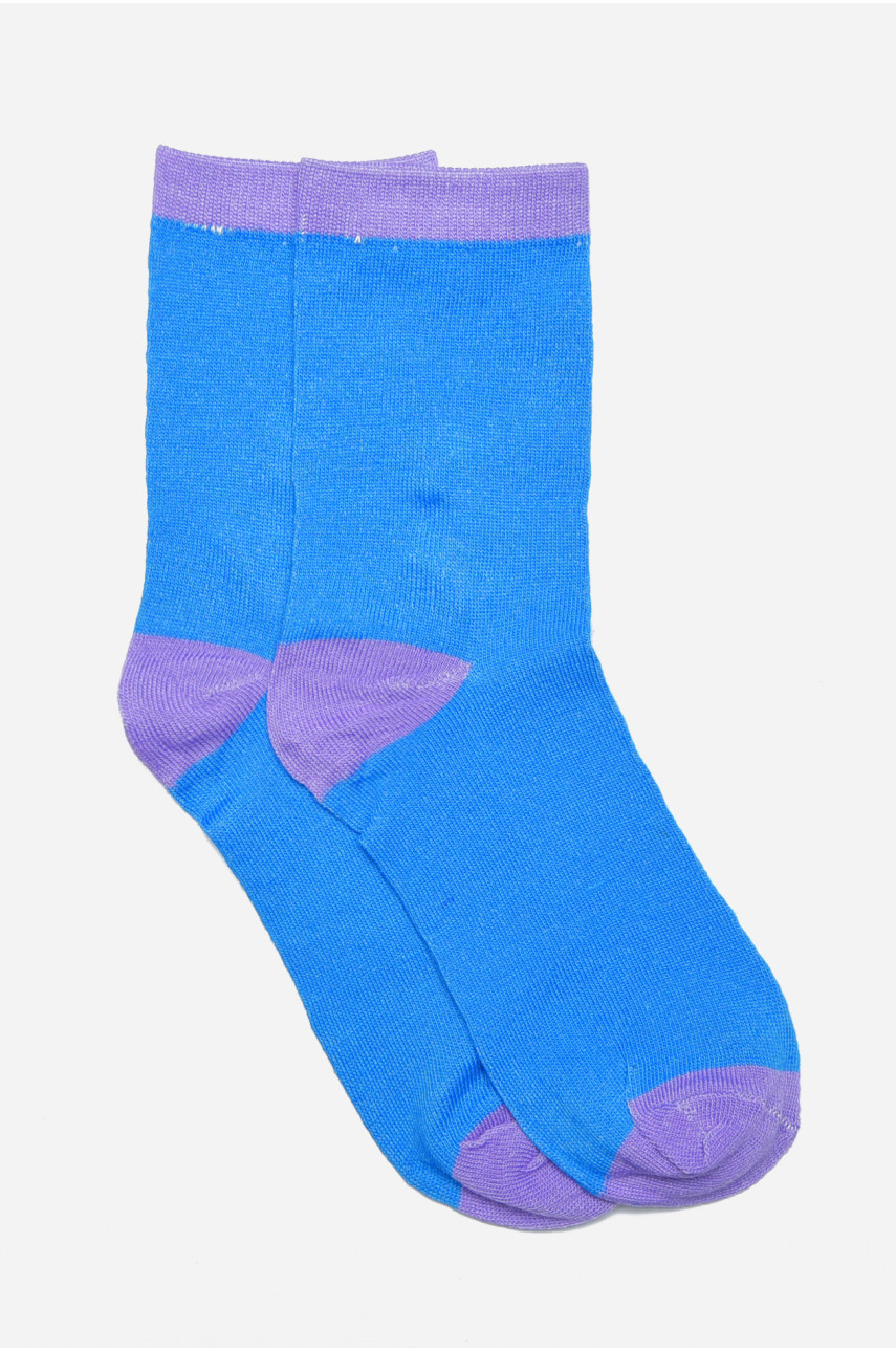 Шкарпетки підліткові для дівчинки блакитного кольору С51 169726