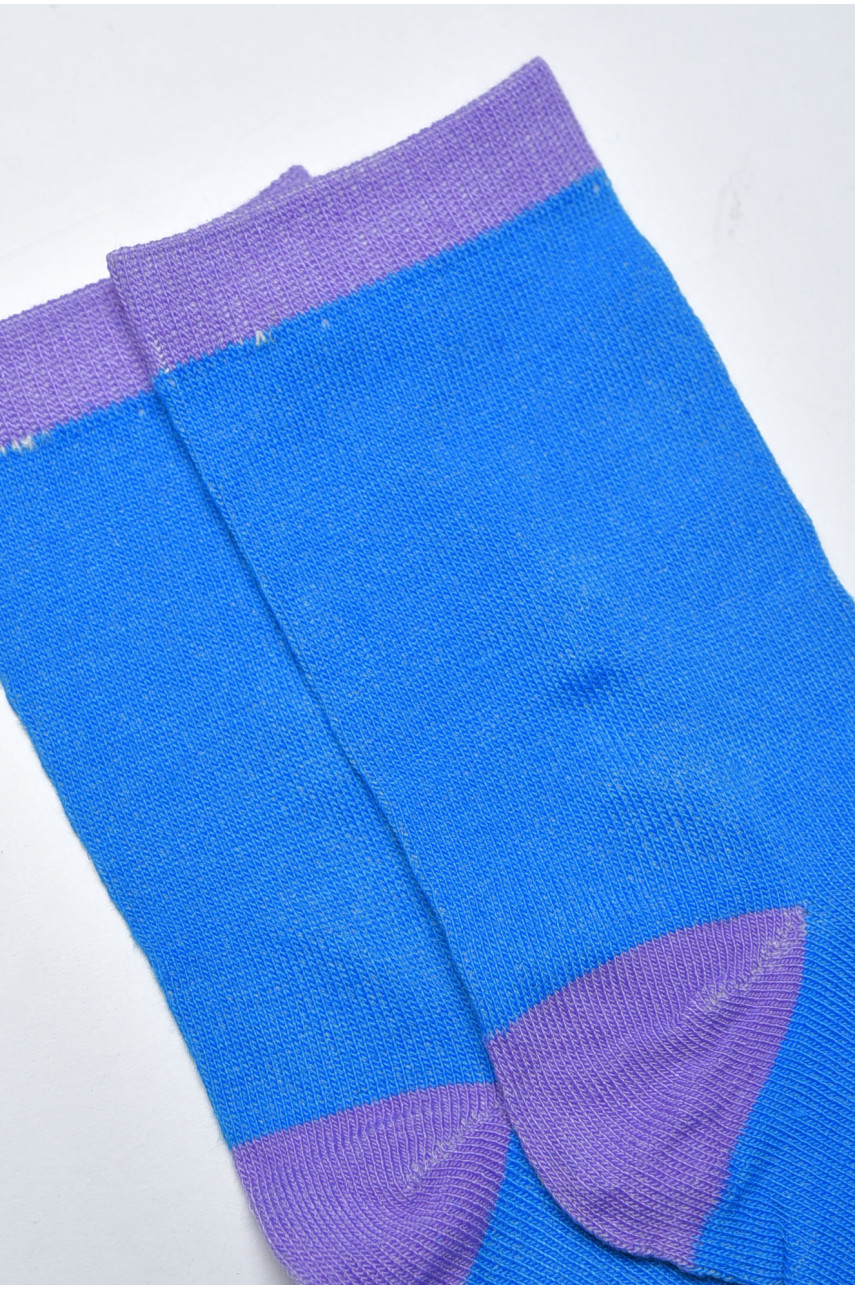 Шкарпетки підліткові для дівчинки блакитного кольору С51 169726
