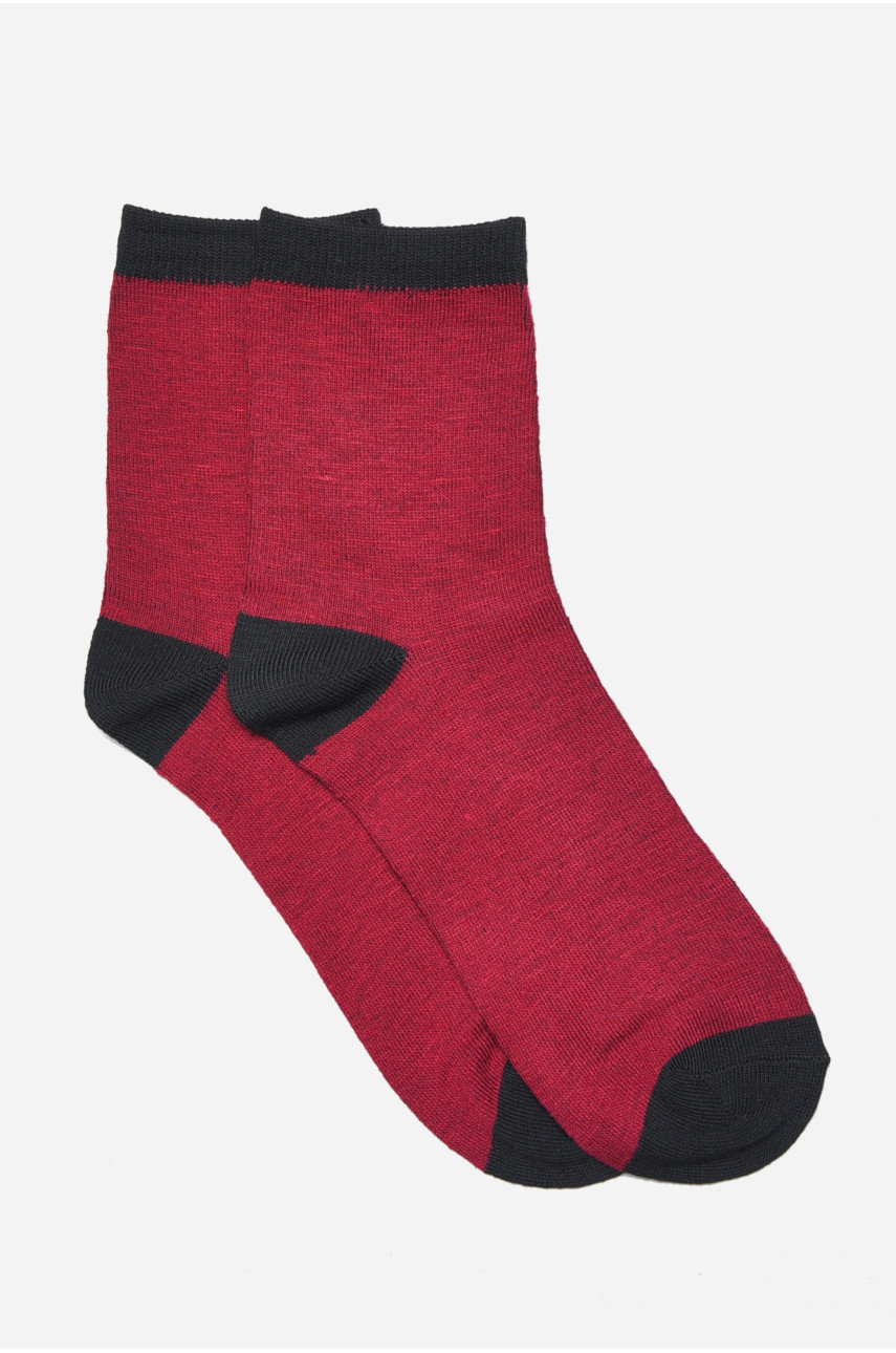 Шкарпетки підліткові бордового кольору С51 169739