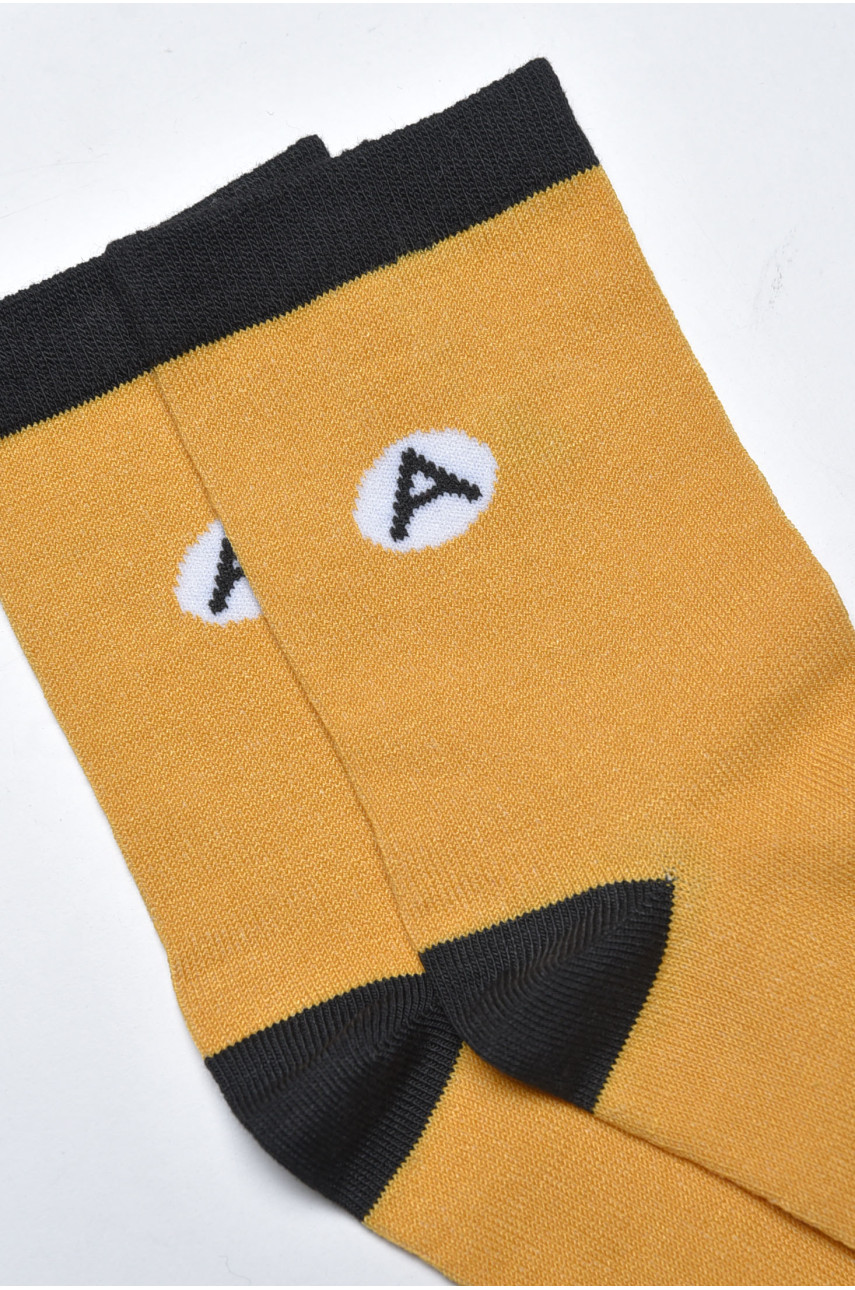 Шкарпетки підліткові гірчичного кольору С119 169781