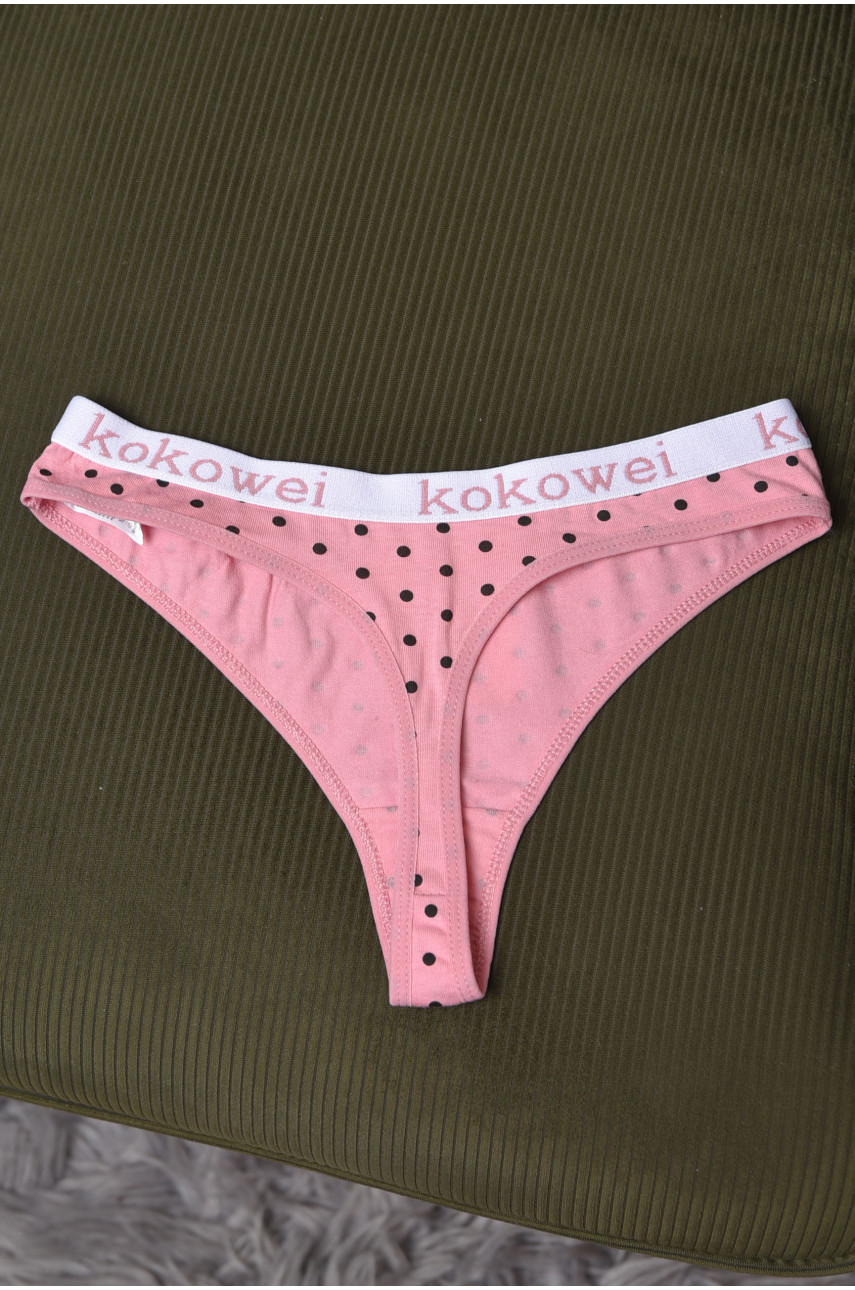 Стрінги жіночі з принтом рожевого кольору Х0020 169832