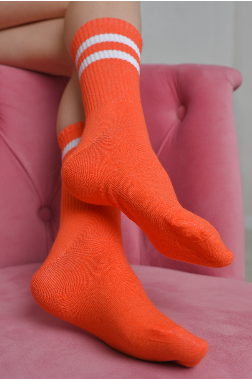 Шкарпетки жіночі високі коралового кольору розмір 36-40 170096