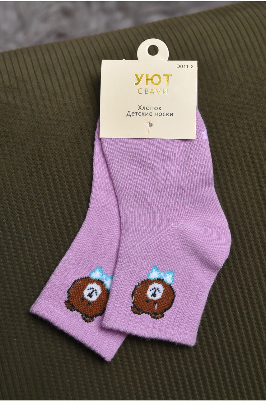 Шкарпетки дитячі бузкового кольору 011-2 170362