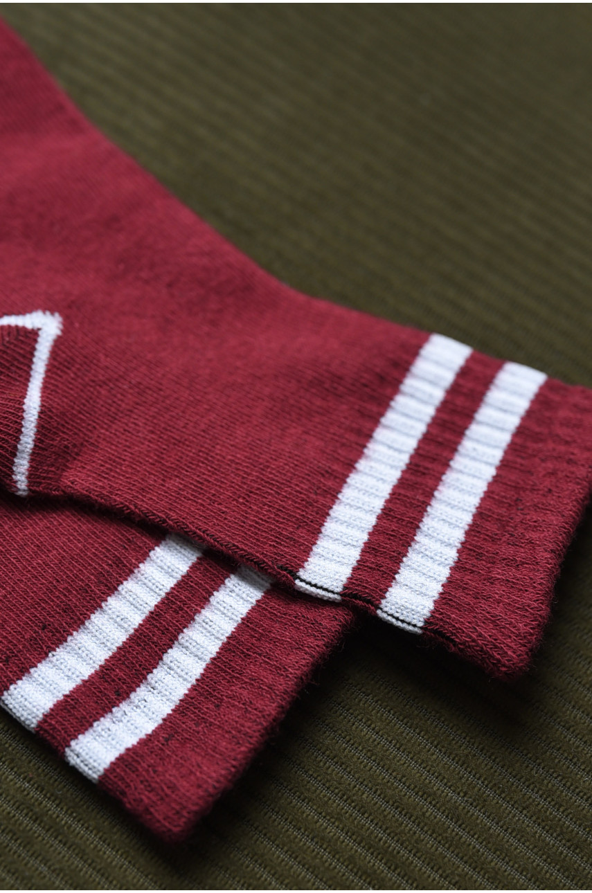 Шкарпетки дитячі бордового кольору 012-7 170382