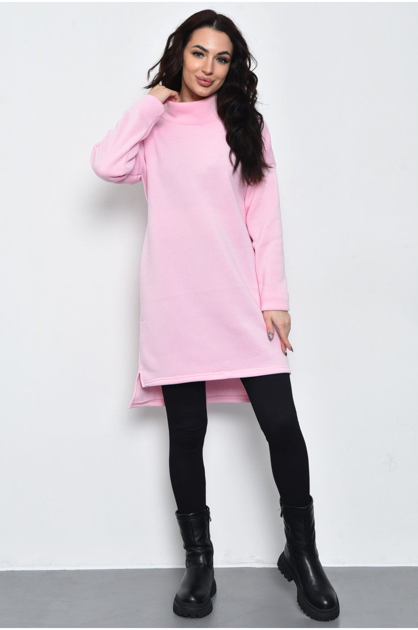 Туніка жіноча на флісі пудрового кольору 500 170561 Туніка жіноча на флісі пудрового кольору 500 170561