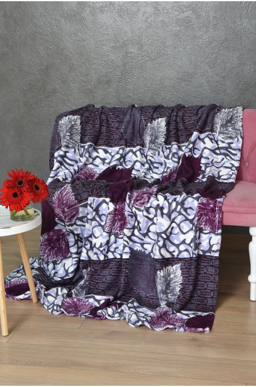 Плед фиолетового цвета с принтом размер 180*200 170606