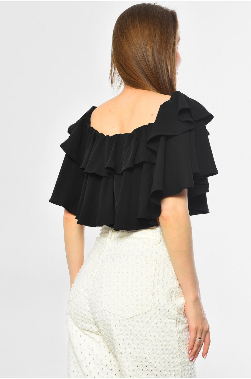 Блуза-топ  жіноча чорного кольору 3609 170802