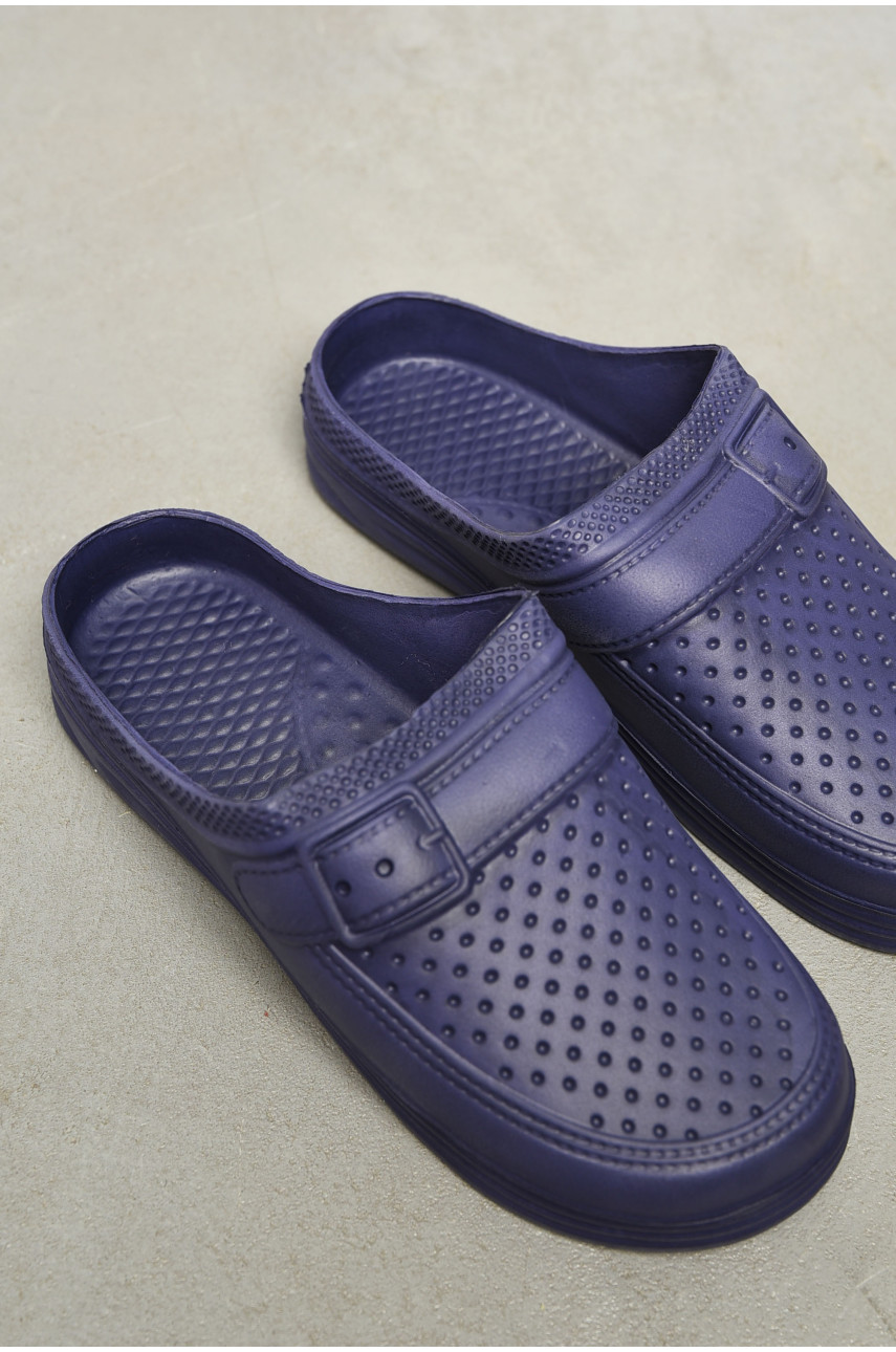 Сабо женские темно-синего цвета 170972 Сабо женские темно-синего цвета 170972